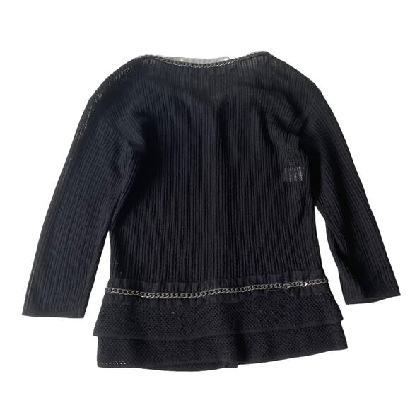 Philosophy di Alberta Ferretti Virgin Wool Cardigan Sweater Chain Trim 4 EUC - Picture 2 of 14